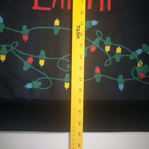 NWOT Mad Engine Men's Size Large "Pizza On Earth" Black Fleece Lined Sweatshirt - Picture 9 of 9